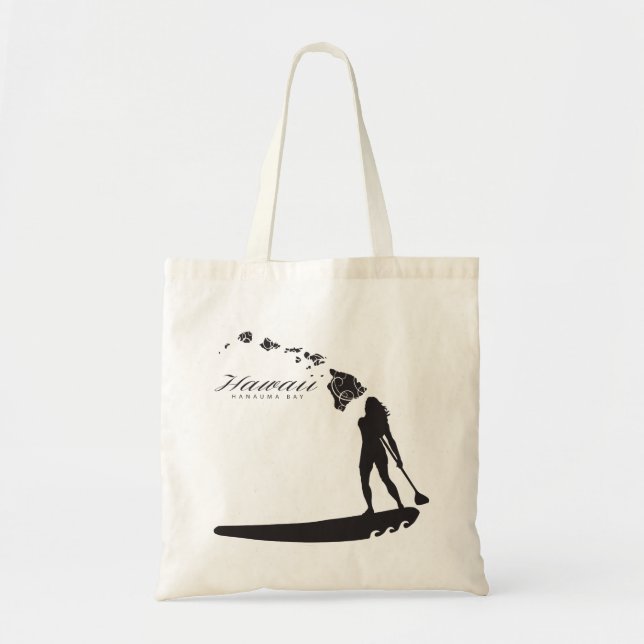 Tote Bag Aloha Hawaii Surf et Hawaii Iles (Devant)