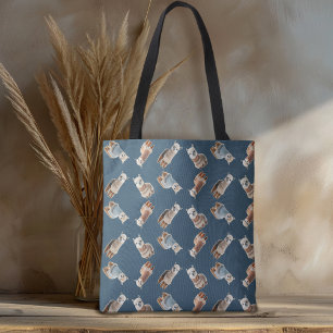 Tote Bag Alpacas en pulls motif tricotage