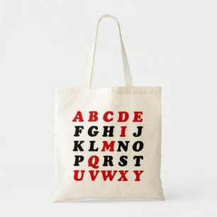 Tote Bag Alphabet anglais