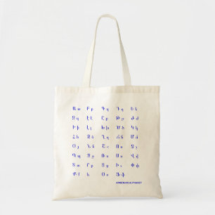 Tote Bag alphabet arménien