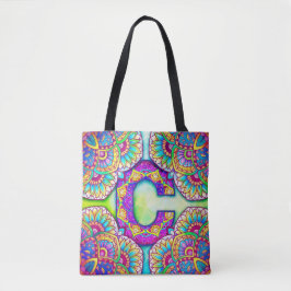Tote Bag Alphabet C mandala