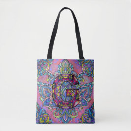 Tote Bag Alphabet G mandala