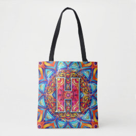 Tote Bag Alphabet H mandala