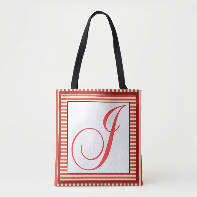 TOTE BAG ALPHABET INITIAL J MONOGRAM (Devant)