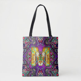 Tote Bag Alphabet M mandala
