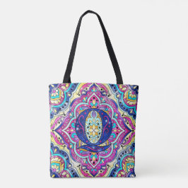 Tote Bag Alphabet Q mandala