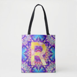 Tote Bag Alphabet R mandala