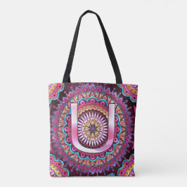 Tote Bag Alphabet U mandala
