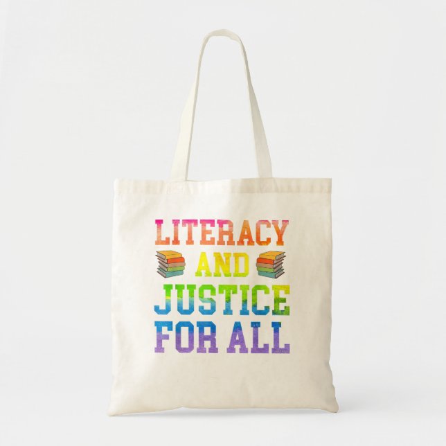 Tote Bag Alphabétisation et justice pour tous Enseignant Re (Devant)