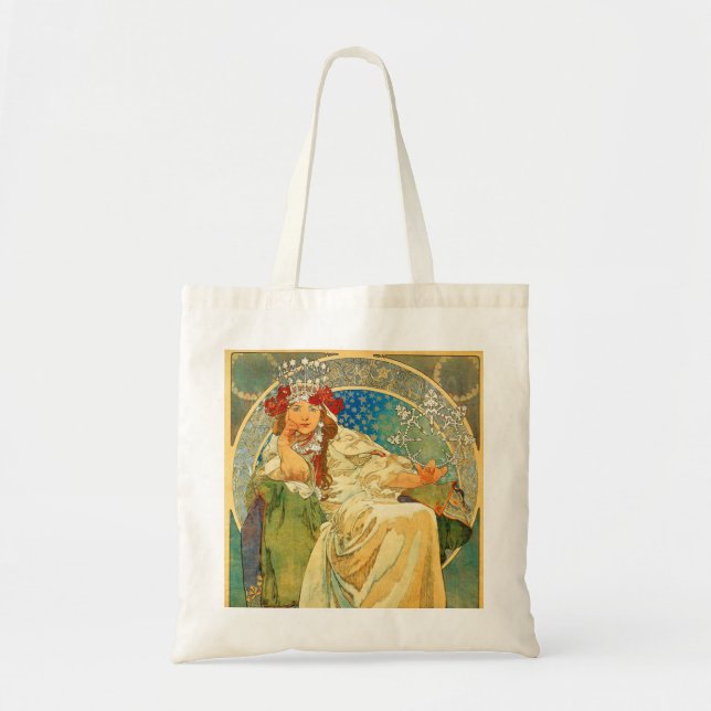 Tote Bag Alphonse Mucha Art Nouveau Princesse Hyacinth (Devant)