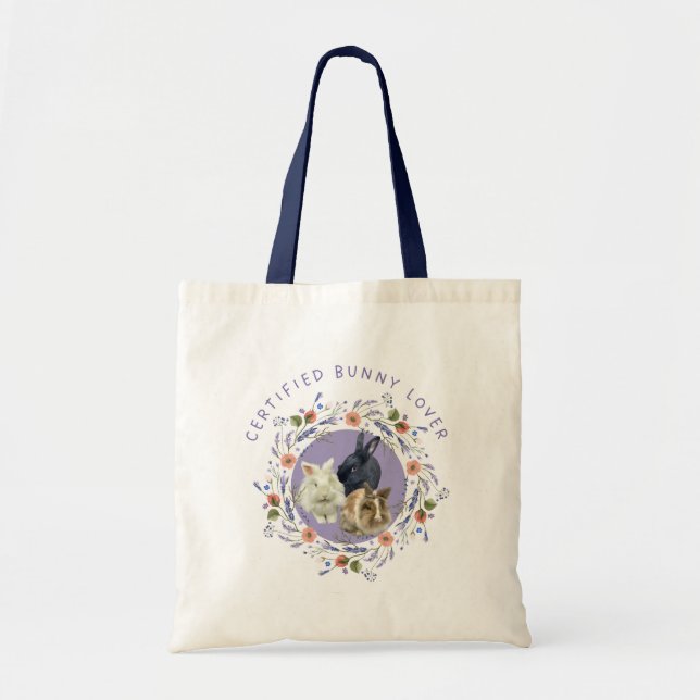 Tote Bag Amant Lapin Certifié (Devant)