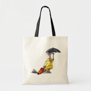 Tote Bag Amargasaurus Portant Un Parapluie Et Une Valise.