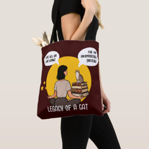 Tote Bag Amateur de chats livresque Humour intellectuel Cit