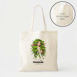 Tote Bag Amateur de plantes drôle Plantaholique humour pers