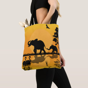 Tote Bag Amateurs cool d'éléphants africains