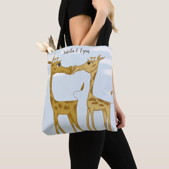 Tote Bag Amateurs de girafe adorables (De près)
