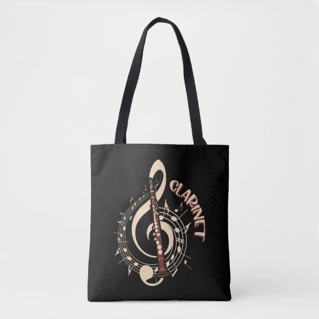 Tote Bag Amateurs de musique aux instruments de musique Cla (Devant)