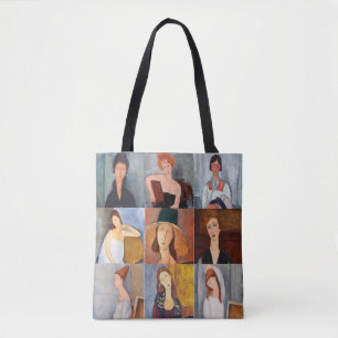 Tote Bag Amedeo Modigliani - Collage de chefs-d'oeuvre
