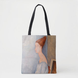 Tote Bag Amedeo Modigliani - Portrait Jeanne Hebuterne #3