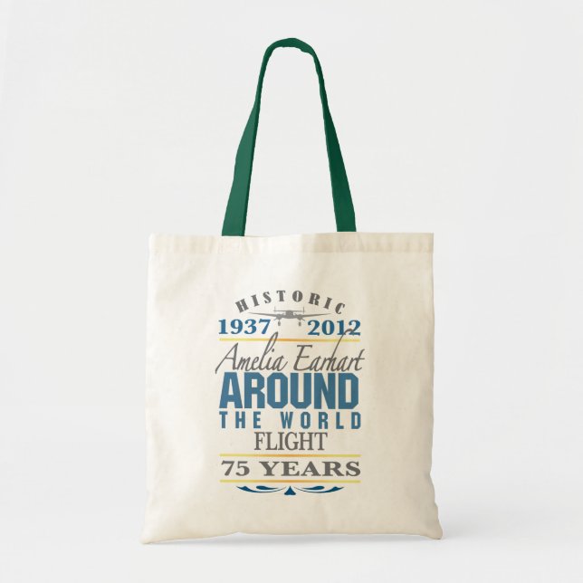 Tote Bag Amelia Earhart 75 Anniversaire (Devant)