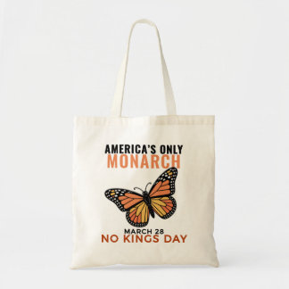 Tote Bag America's Only Monarch Butterfly • No Kings Day