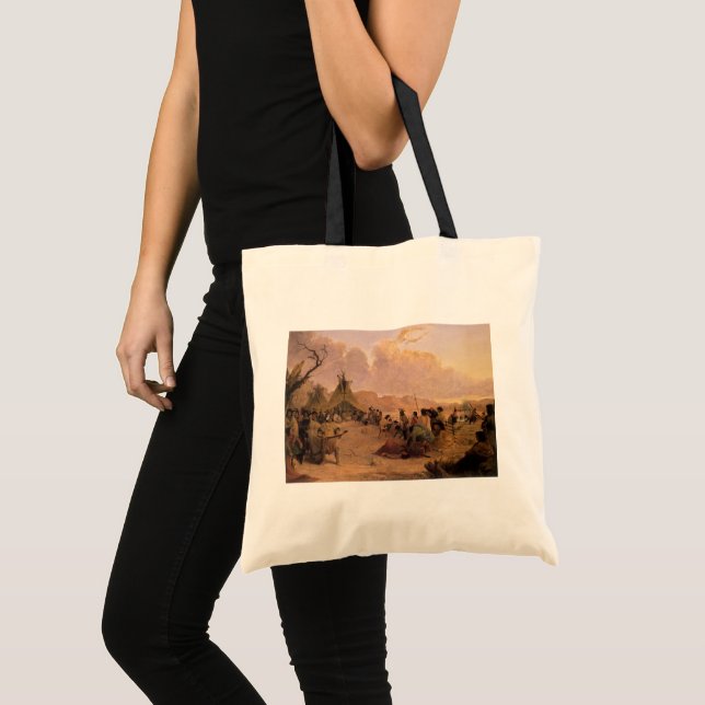 Tote Bag Amérindienne vintage, Medicine Dance par Eastman (Devant (produit))