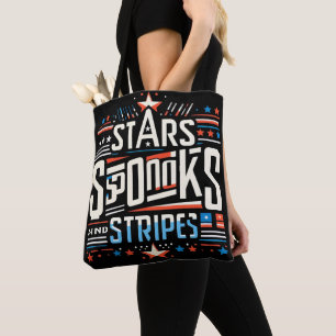 Tote Bag Amérique Abstraite : Étoiles, Spooks et Stripes