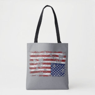 Tote Bag Amérique en détresse - À l'envers du drapeau