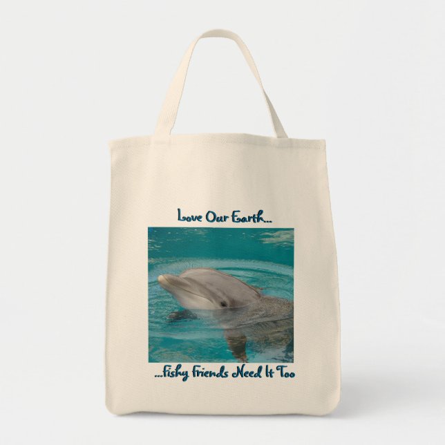 Tote Bag Ami Fourre-tout de dauphin (Devant)