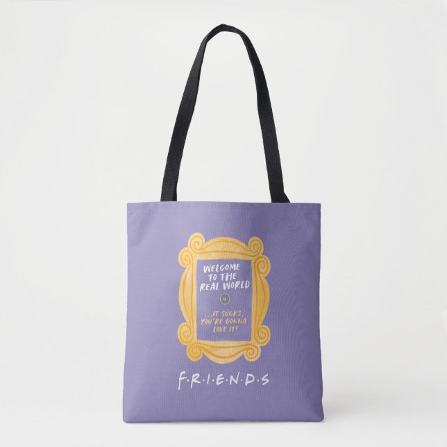 Tote Bag AMIS™ | Bienvenue dans la citation du monde réel (Devant)