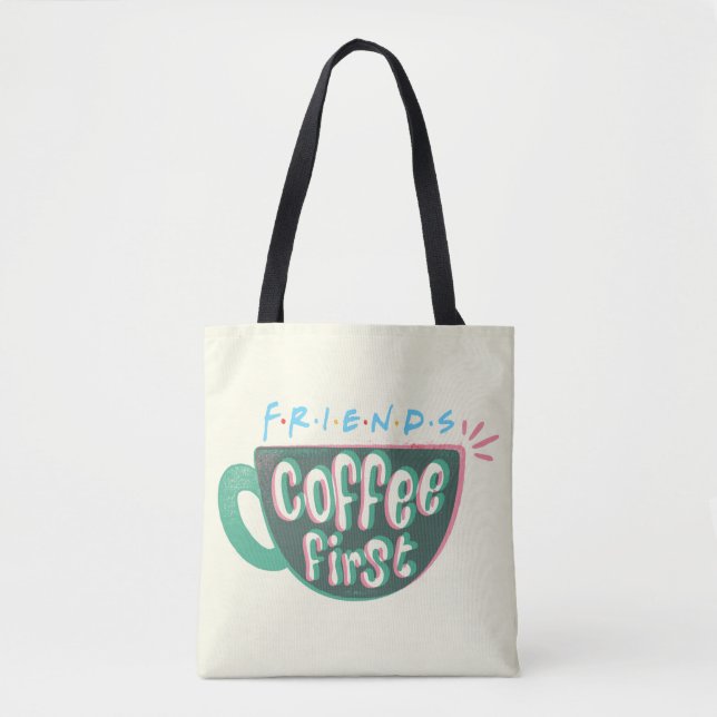 Tote Bag AMIS™ | Café d'abord (Devant)