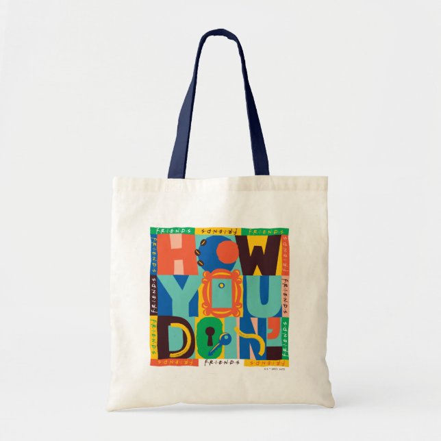 Tote Bag AMIS™ | Comment faire' - Graphisme dynamique (Devant)