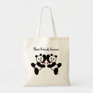 Tote Bag Amis de panda de BFF