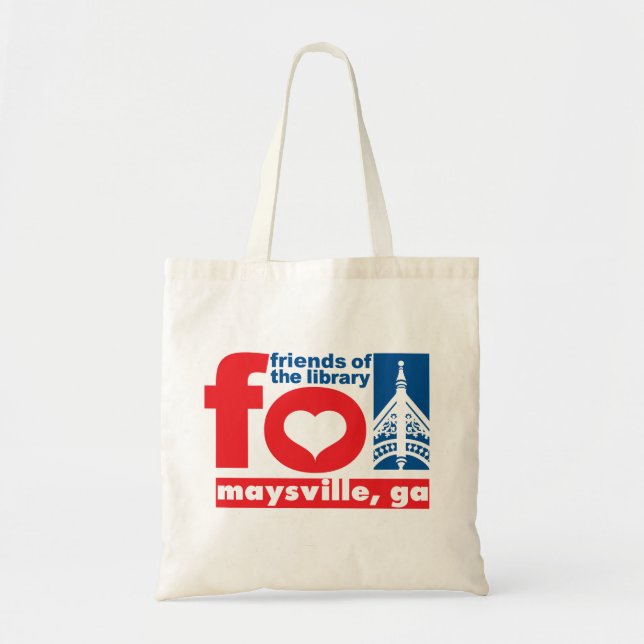 Tote Bag Amis de tablier de bibliothèque publique de (Devant)