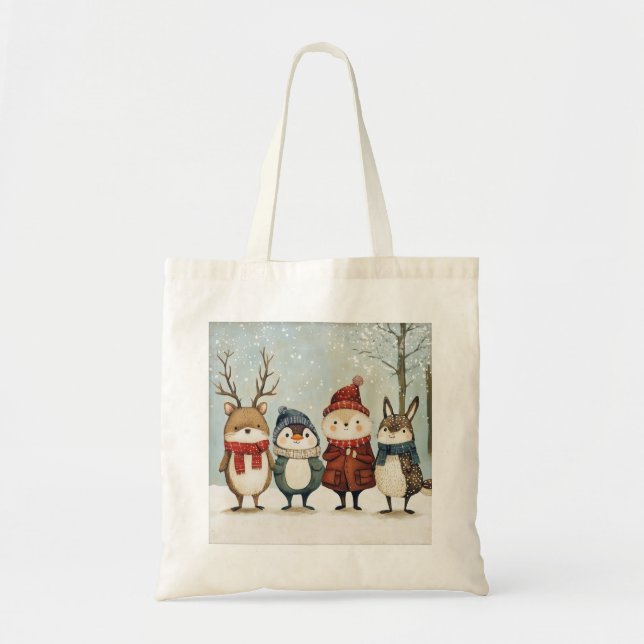 Tote Bag Amis d'hiver Fourre-tout (Devant)