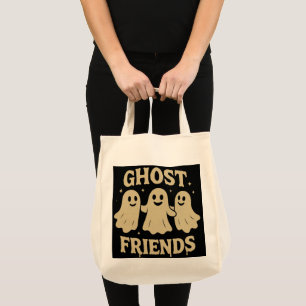 Tote Bag Amis du fantôme couleur crème