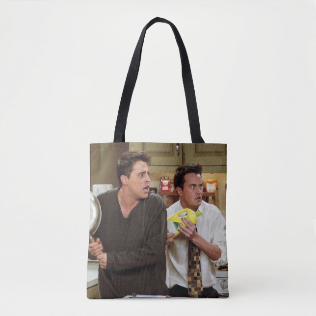 Tote Bag AMIS™ | Joey & Chandler Scared (Devant)