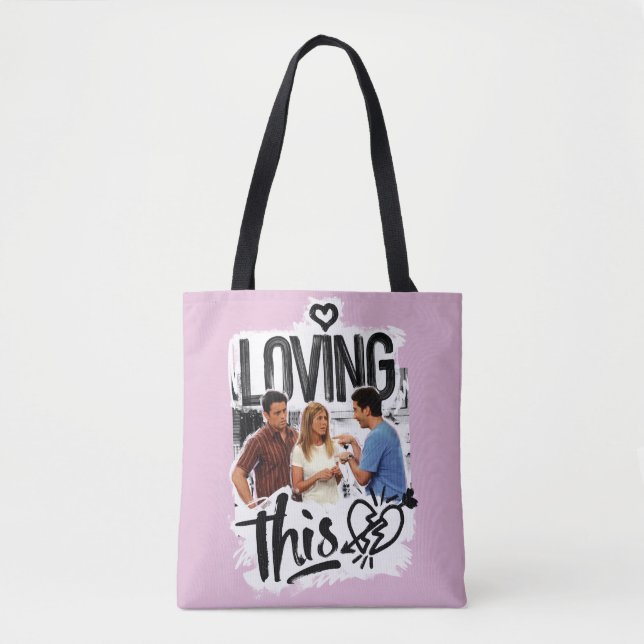 Tote Bag AMIS™ | Joey, Rachel, & Ross - J'adore ça ! (Devant)