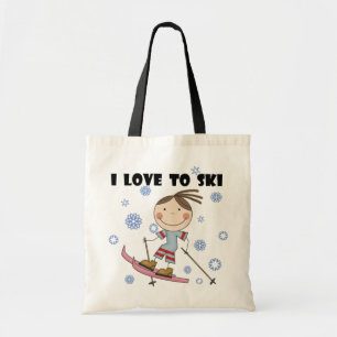 Tote Bag Amour au ski - T-shirts et cadeaux de fille