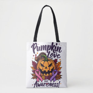 Tote Bag Amour citrouille et sensibilisation