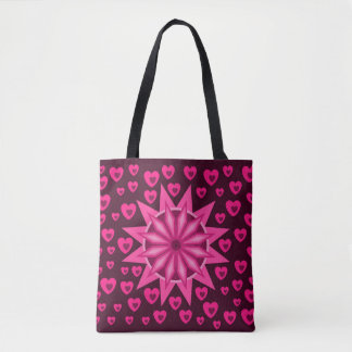TOTE BAG AMOUR COEUR ARTISTIQUE DON FEMMES, PETITE AMIE