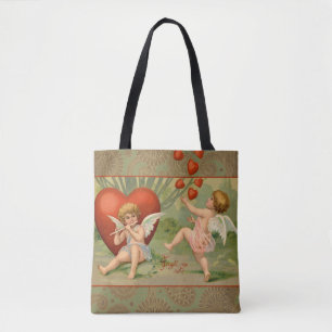 Tote Bag Amour Cupidons Antique Vintage Saint-Valentin