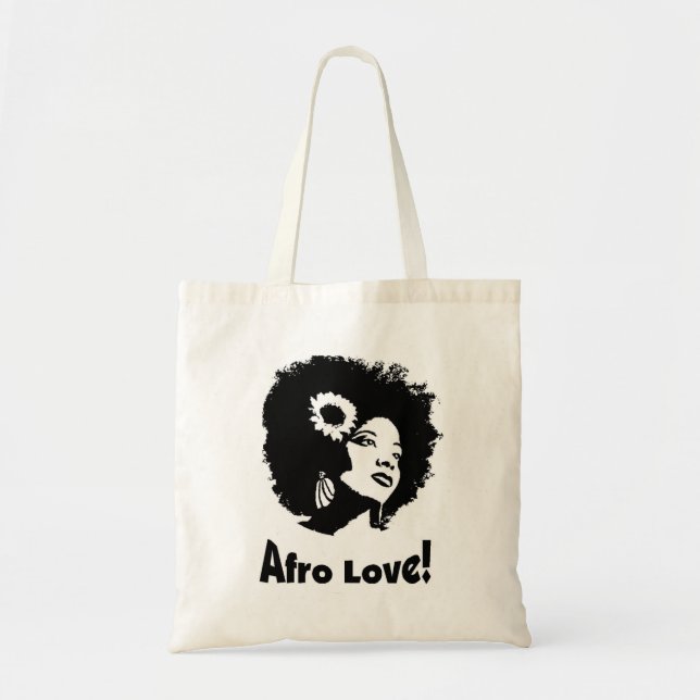 Tote Bag Amour d'Afro ! (Devant)