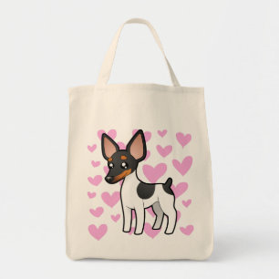 Tote Bag Amour de Fox Terrier de Rat terrier/jouet