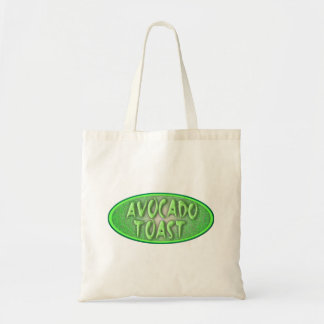 Tote Bag Amour de Toast à l'Avocat Rétro Style Décalque Amu