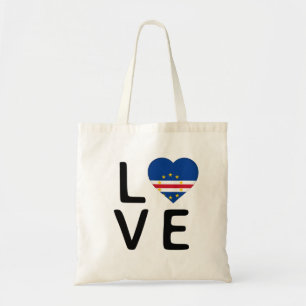 Tote Bag Amour - Drapeau du Cap Vert