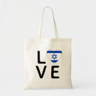 Tote Bag Amour - Drapeau Israël