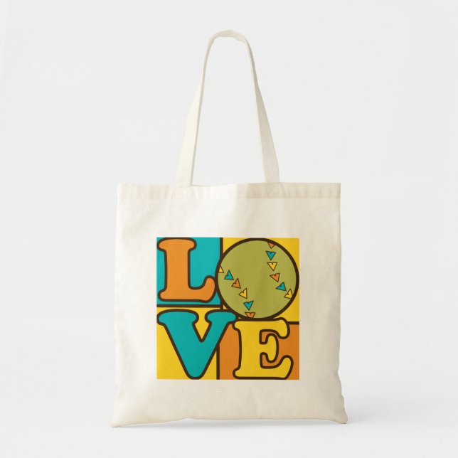 Tote Bag Amour du base-ball (Devant)