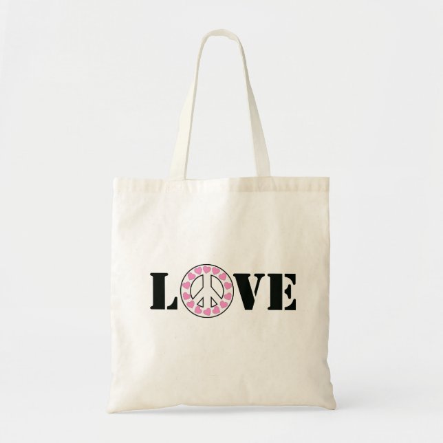 Tote Bag Amour et paix (Devant)