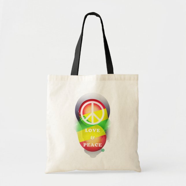 Tote Bag AMOUR et PAIX (sac) (Devant)